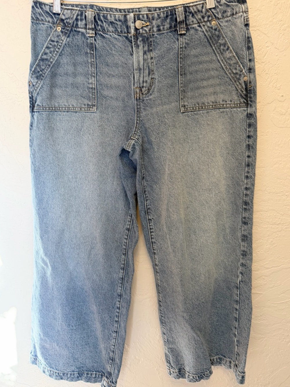PacSun Casey Baggy Jeans Low Rise Carpenter Light Wash 33 Short
